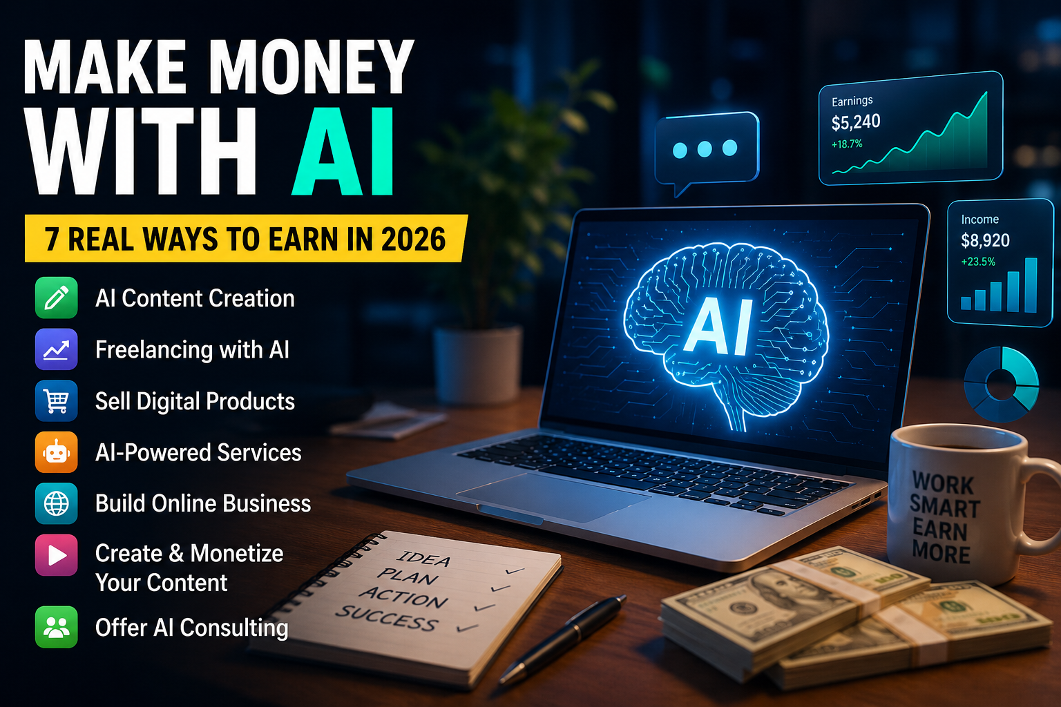 Make Money With AI: 7 Real Ways to Earn in 2026